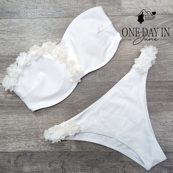 CharmLeaks Bandeau Bikinni Swimsuit Size L - Picture 1 of 4